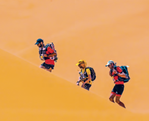 Les dunes, passages les plus redoutables du Marathon des Sables.
