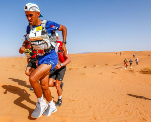 Le Marocain Rachid El Morabity visera une 9e victoire au Marathon des Sables 2022. © MDS
