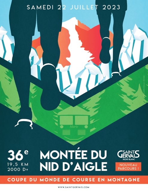 Montée du Nid d'Aigle affiche