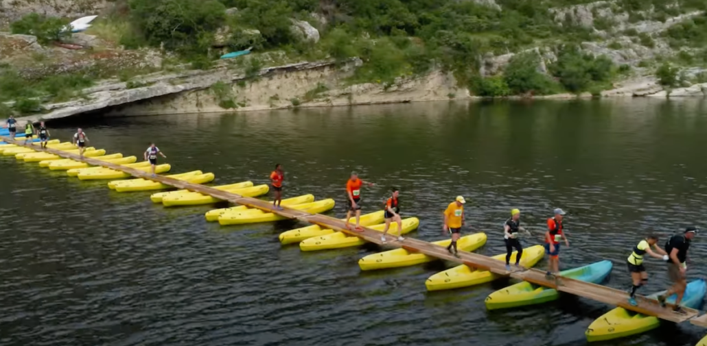 Pont Canoes Trail des gorges de l'ardeche. Source Organisation