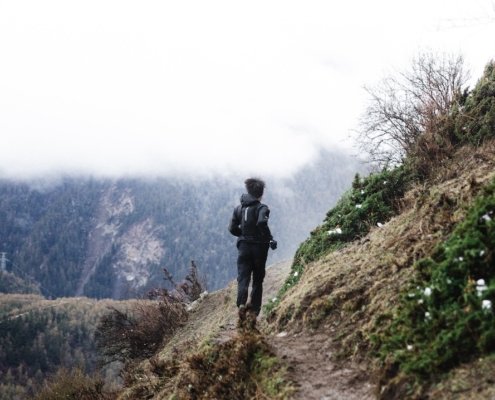 Four Sisters Mountain Trail running