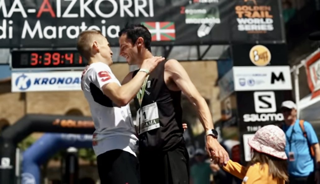 Kilian Jornet et Davide Magnini Zegama