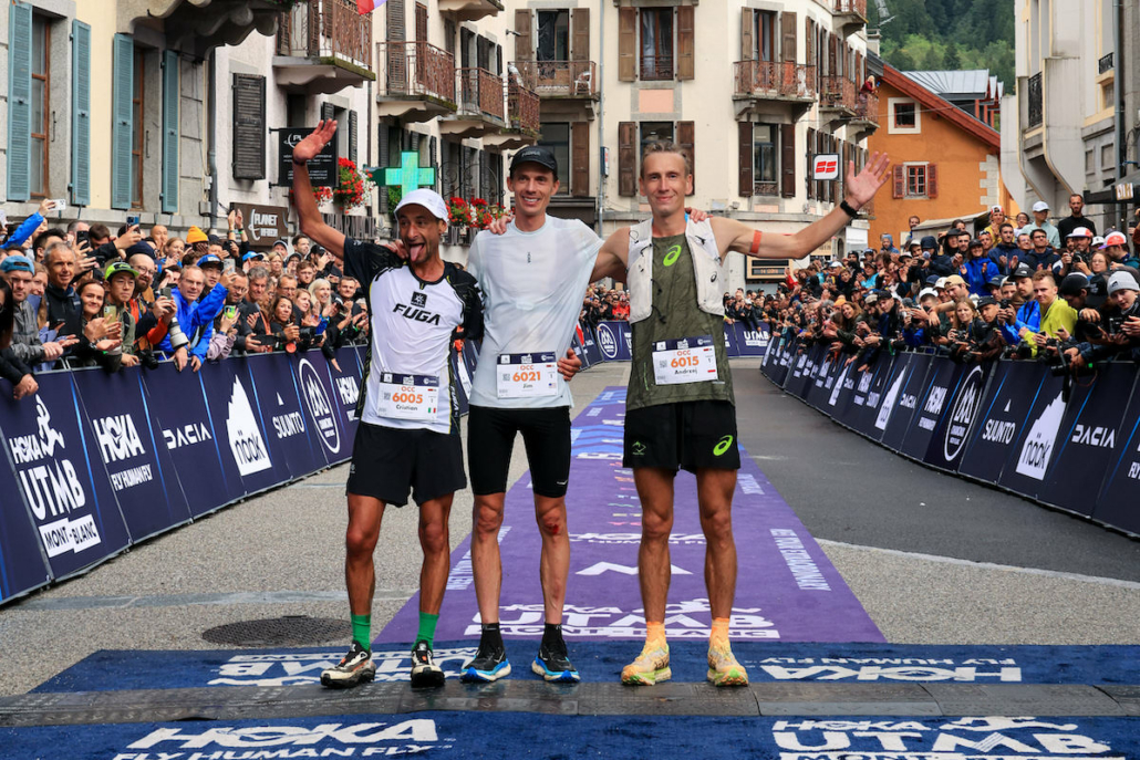 Podium masculin. Photo UTMB GROUP